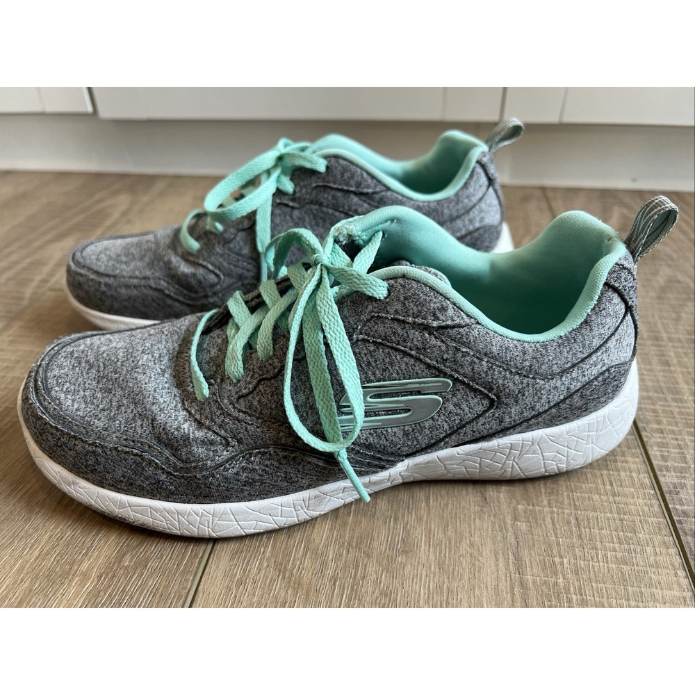 Skechers‎ Lite-Weight SneakersWomens Size 8.5 Gray Low Top Running Walking Shoes